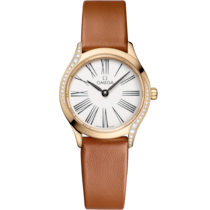 De Ville Mini Trésor 26 mm, oro Moonshine™ con pulsera de piel - 42857266004004