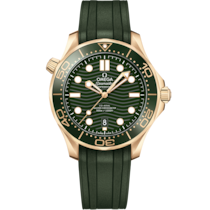 Seamaster Diver 300M 42 mm, Moonshine™-Gold mit Kautschukband - 21062422010001