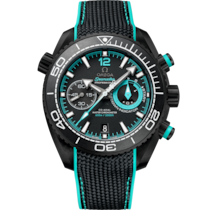 Seamaster Planet Ocean 600M 45,5 mm, Schwarze Keramik mit Kautschukband - 21592465101003