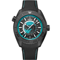 Seamaster Planet Ocean 600M 45,5 mm, Schwarze Keramik mit Kautschukband - 21592462201006