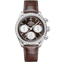 Speedmaster 38 38 mm, Stahl mit Alligator - 32418385063001