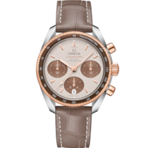 Speedmaster 38 38 mm, acero - oro Sedna™ con pulsera de piel - 32423385002002