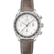 Speedmaster 38 38 mm, Stahl mit Lederarmband - 32438385002001