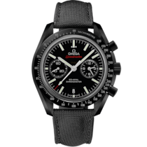 Speedmaster Dark Side of the Moon 44,25 mm, Schwarze Keramik mit Beschichtetem Nylonarmband mit Faltschließe - 31192445101007