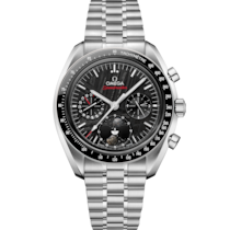 Speedmaster Mondphase 43 mm, Stahl mit Stahlarmband - 30430435201001