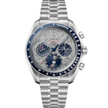 Speedmaster Mondphase 43 mm, Stahl mit Stahlarmband - 30430435206001