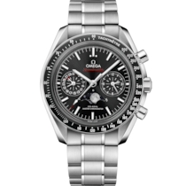 Speedmaster Mondphase 44,25 mm, Stahl mit Stahlarmband - 30430445201001