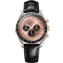 Speedmaster Moonwatch Professional 42 mm, steel - Sedna™ gold on alligator - 31023425099001