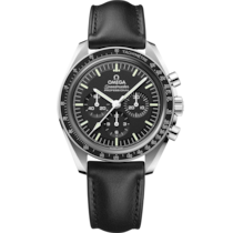 Speedmaster Moonwatch Professional 42 mm, Stahl mit Lederarmband - 31032425001002