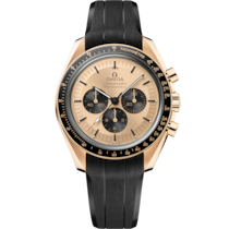 Speedmaster Moonwatch Professional 42 mm, Moonshine™-Gold mit Kautschukband - 31062425099001