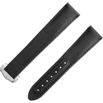 Bracelet deux pièces - Bracelet Speedmaster Moonwatch en textile noir avec boucle déployante - 032CWZ014117W